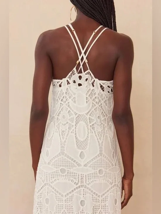 Cult Gaia Women's Everly lace dress size L NWT - Picture 2 of 13